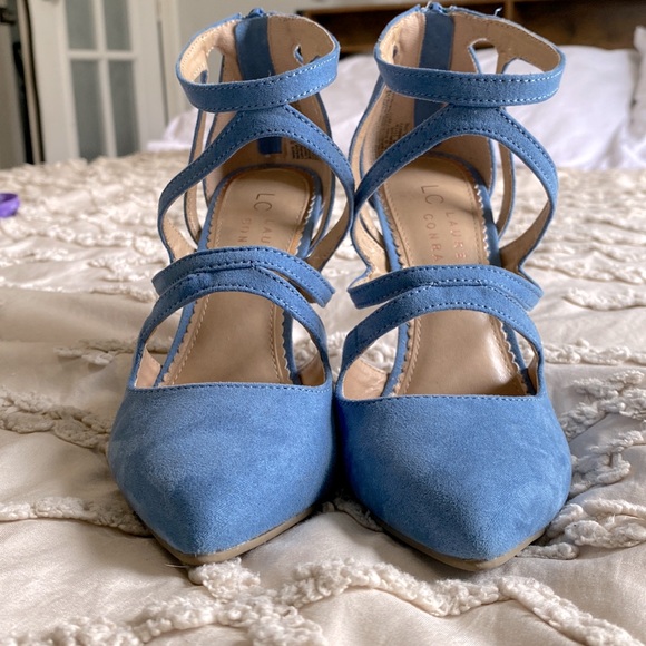 LC Lauren Conrad dusty blue high heels. - Picture 6 of 8